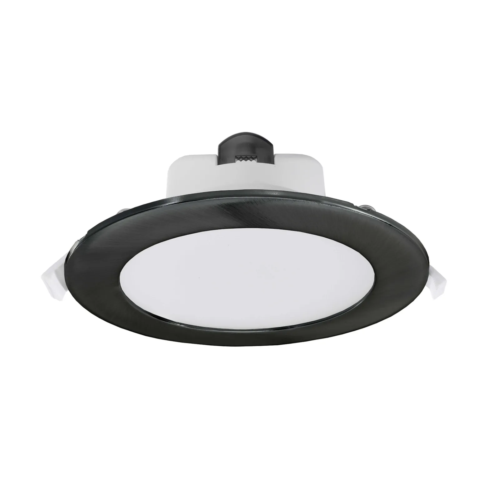 LED-kattouppovalaisin Acrux, Ø 17 cm, musta, CCT