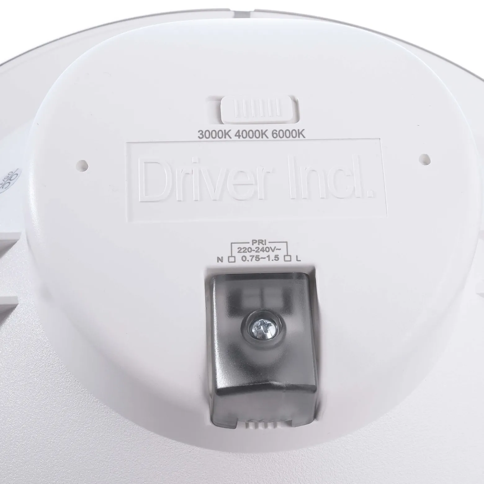 LED-kattouppovalaisin Acrux, Ø 17 cm, musta, CCT