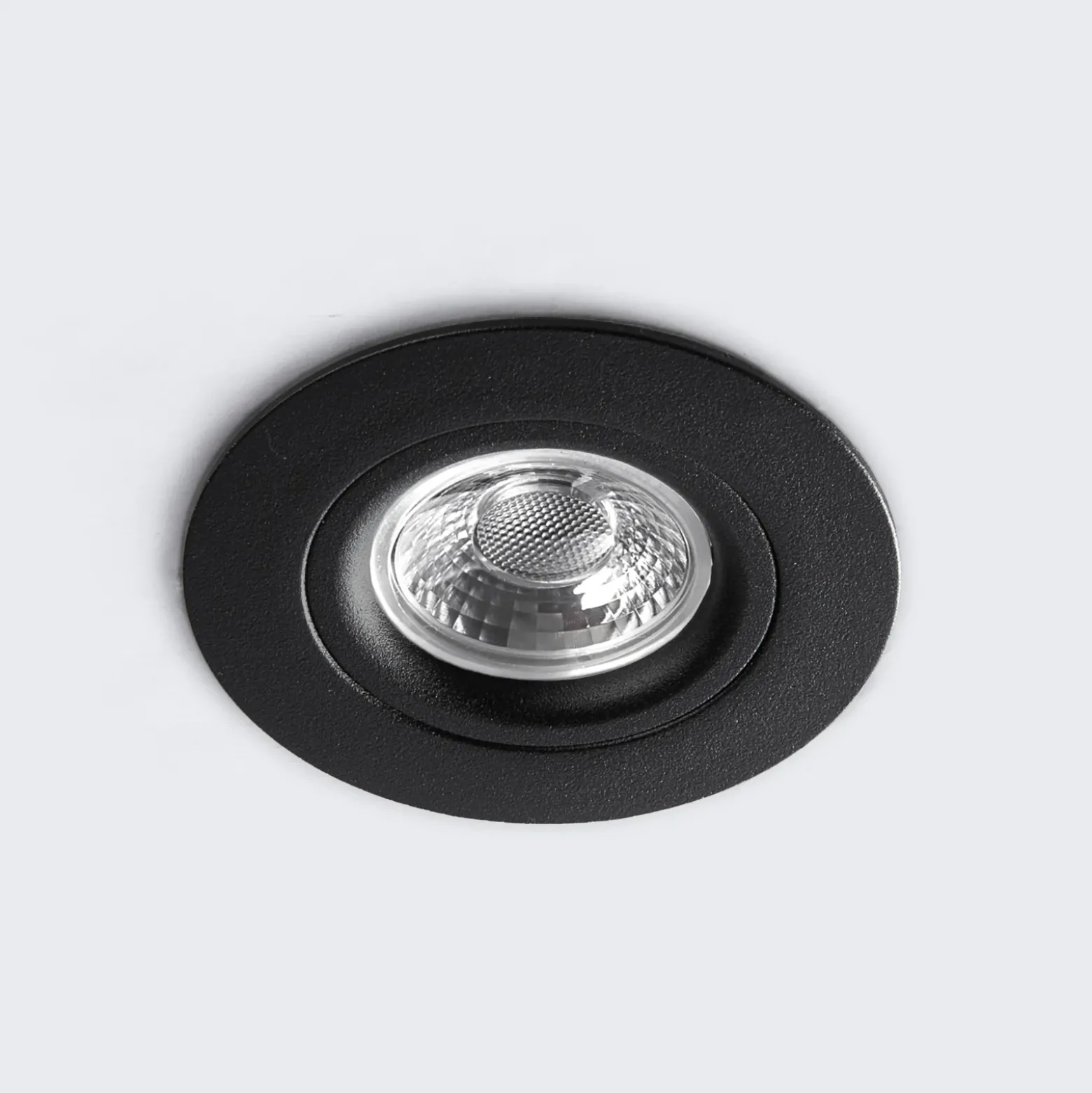 LED-kattouppovalaisin DL6809, pyöreä, musta