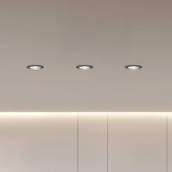 LED-kattouppovalaisin MAG MINI, musta, Ø 10 cm, CCT 18 V