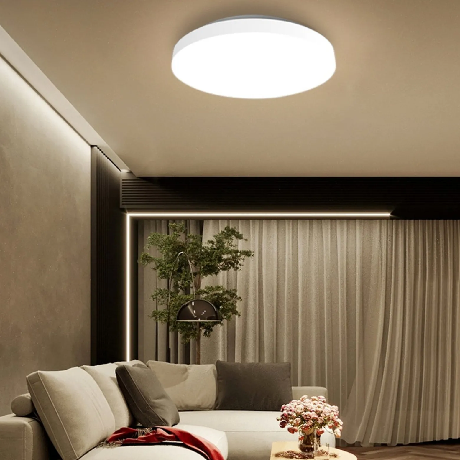 LED-kattovalaisin Allrounder 1, säädettävä valon väri