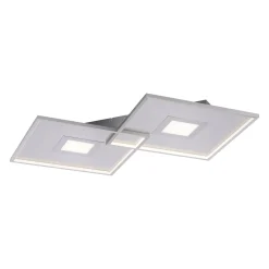 LED-kattovalaisin Amara, kaksi neliötä, hopea