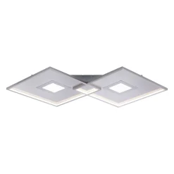 LED-kattovalaisin Amara, kaksi neliötä, hopea