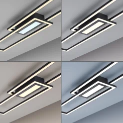 LED-kattovalaisin Asmin, CCT, musta, 95x17,5cm