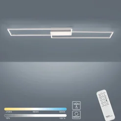 LED-kattovalaisin Asmin, CCT, teräs, 109,5x25,7cm
