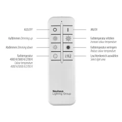 LED-kattovalaisin Asmin, CCT, teräs, 109,5x25,7cm
