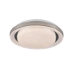 LED-kattovalaisin Atria, Ø 27 cm, valkoinen, muovi, CCT