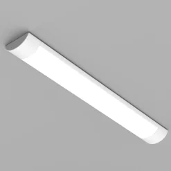 LED-kattovalaisin Batten, pituus 60 cm, alumiini, valkoinen, 4 000 K