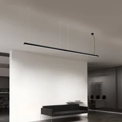 LED-kattovalaisin Bounce, musta, pituus 113 cm, CCT, alumiinia