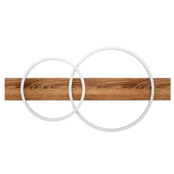 LED-kattovalaisin Boyal, ruskea, pituus 78 cm, puu, 2-valo.