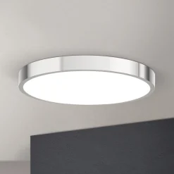 LED-kattovalaisin Bully, kromi, Ø 28 cm