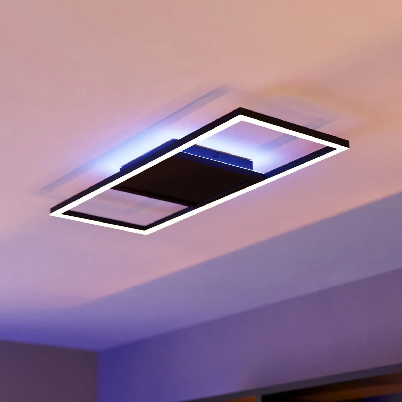 LED-kattovalaisin Calagrano-Z ZigBee RGB/CCT 64x24cm