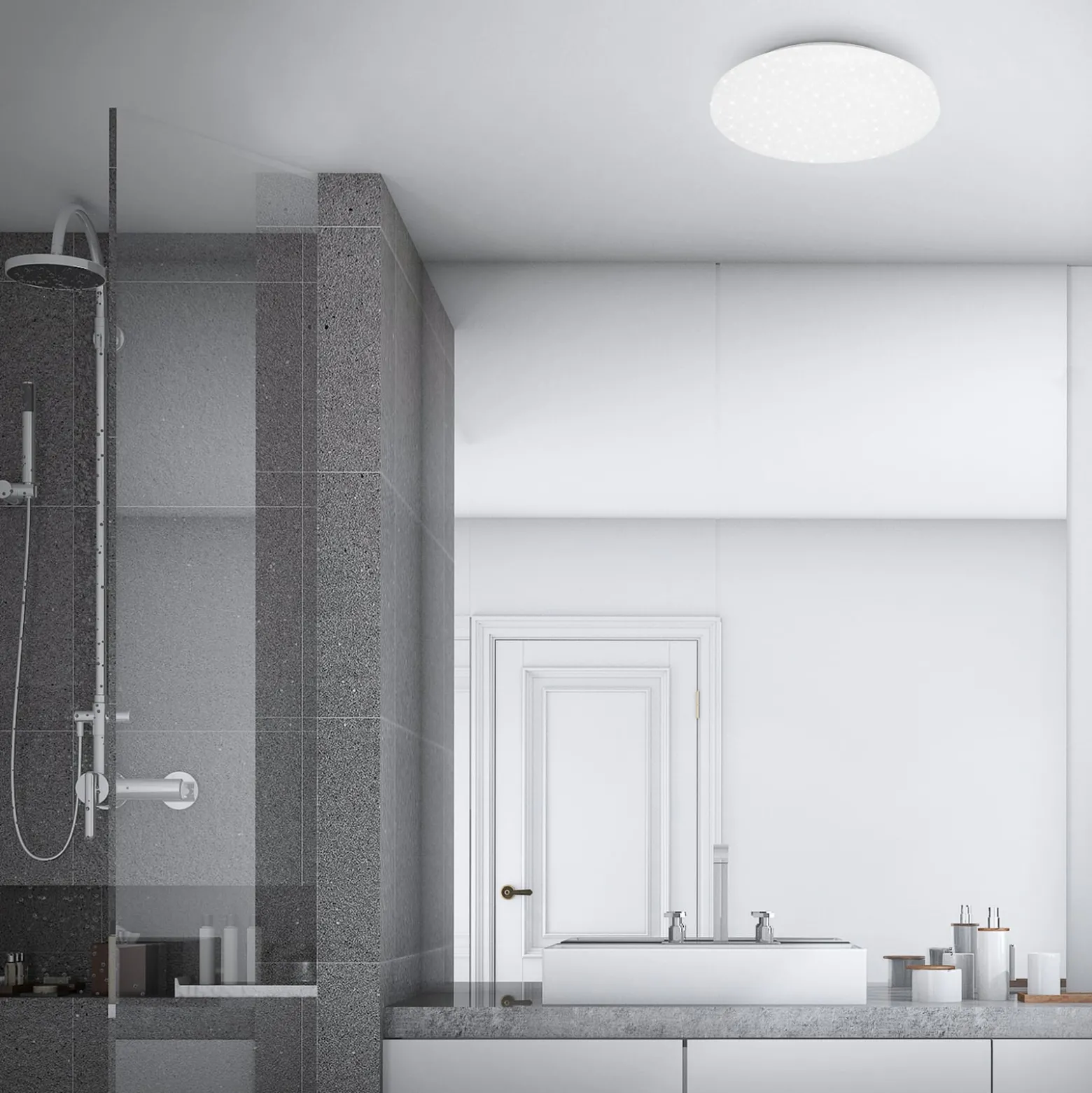 LED kattovalaisin Case IP44 tähtitaivas 840 Ø 34cm