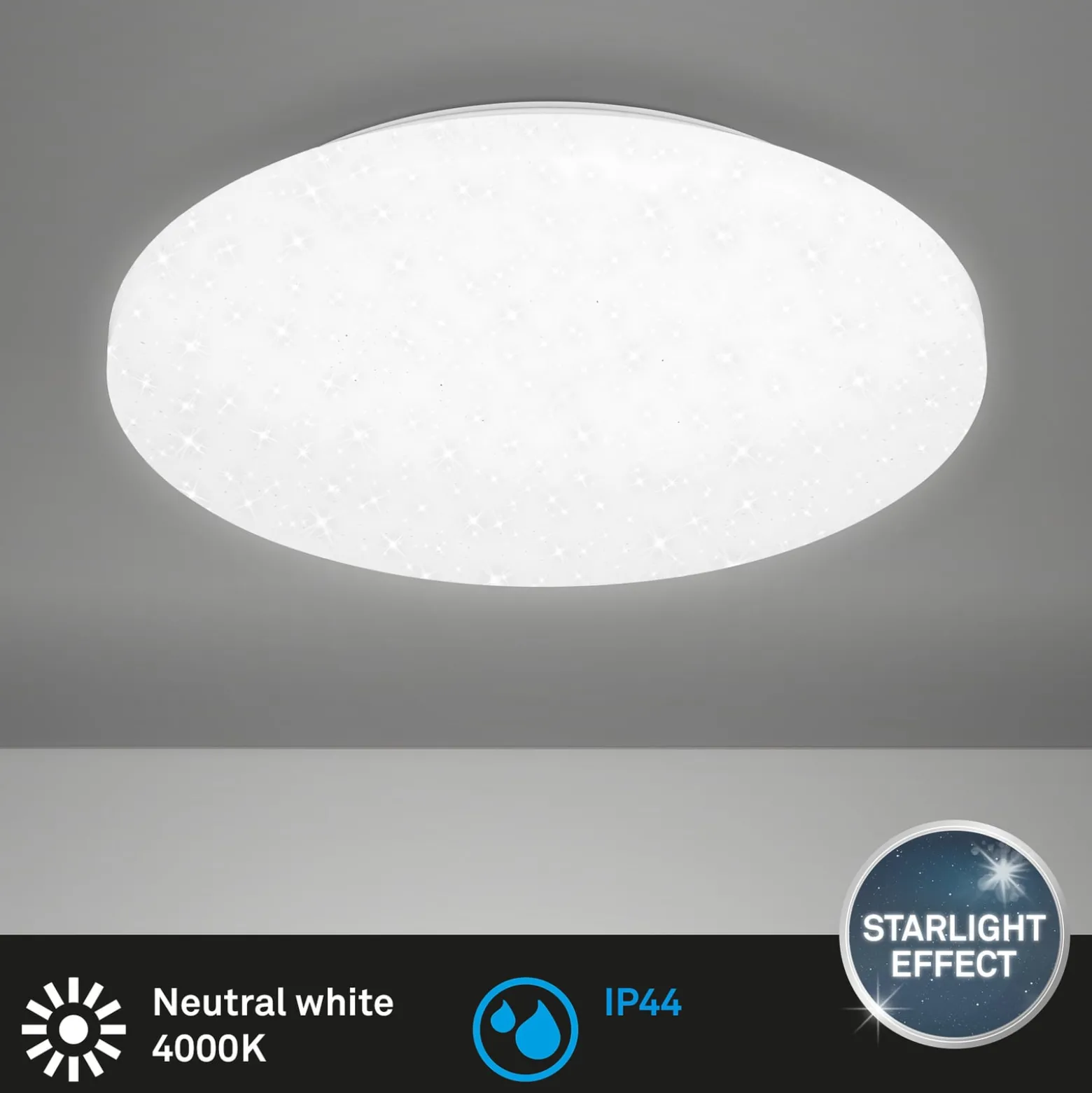 LED kattovalaisin Case IP44 tähtitaivas 840 Ø 34cm