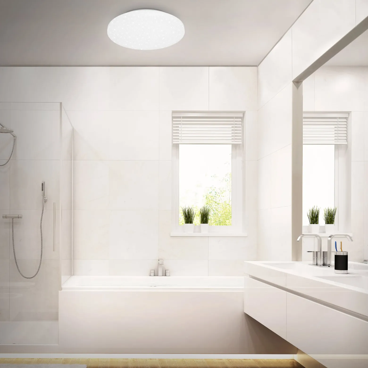 LED kattovalaisin Case IP44 tähtitaivas 840 Ø 34cm