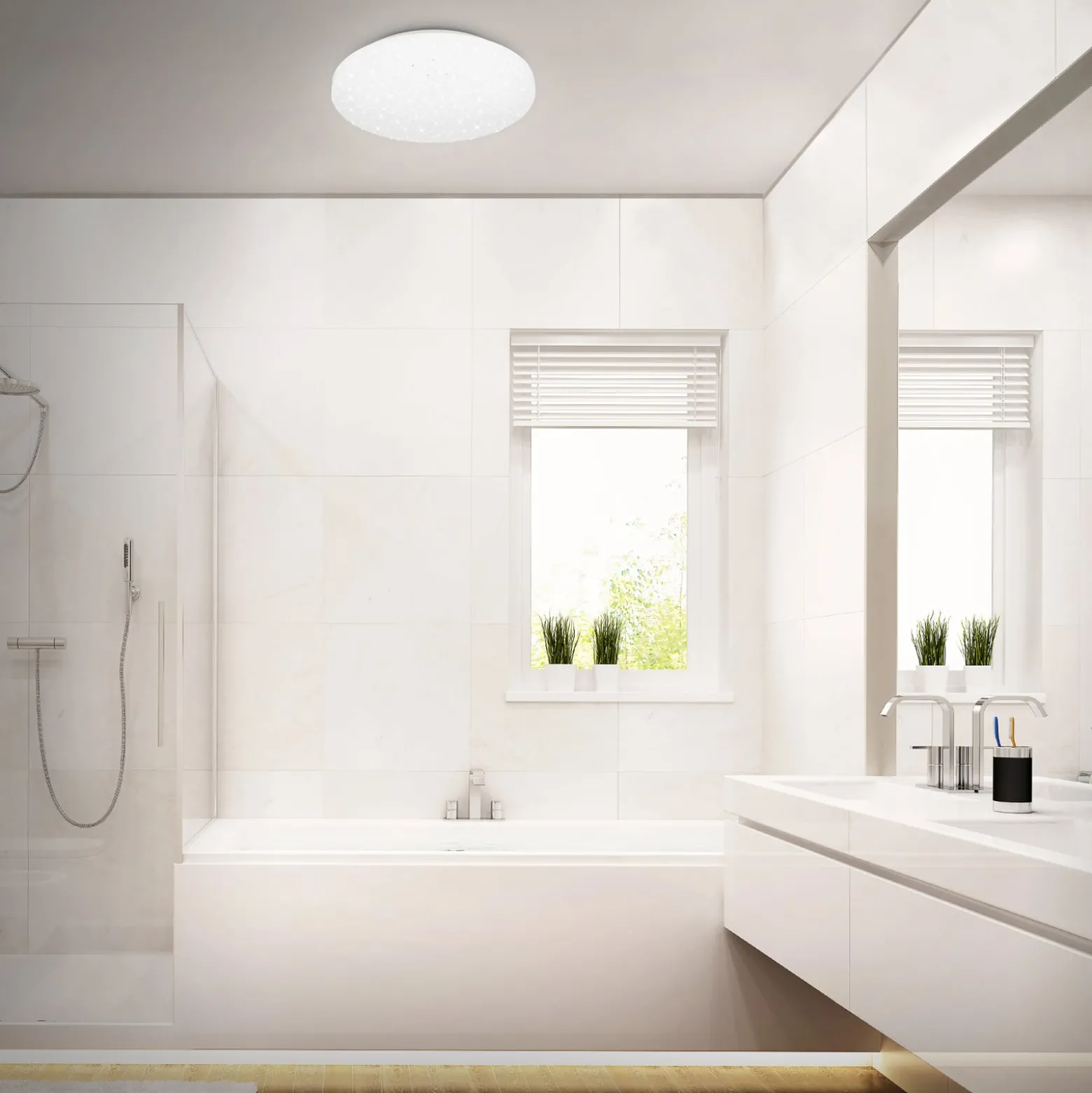 LED kattovalaisin Case IP44 tähtitaivas 840 Ø 28cm