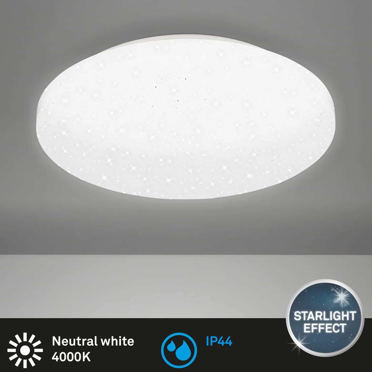 LED kattovalaisin Case IP44 tähtitaivas 840 Ø 28cm