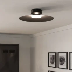 LED-kattovalaisin Conomavilla-Z, musta Ø 45 cm CCT RGB