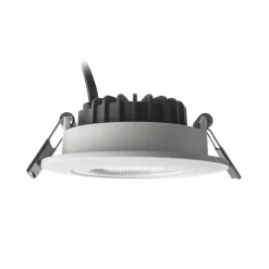 LED-kattovalaisin Dione, IP44, 4 000 K, valkoinen, himmennettävä