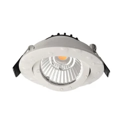 LED-kattovalaisin Dione, IP44, 3 000 K, valkoinen, himmennettävä