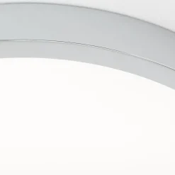 LED-kattovalaisin Disc, kromivärinen, Ø 28 cm, CCT, metalli