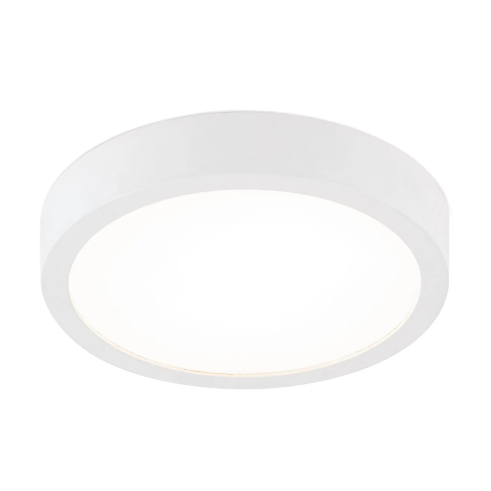 LED-kattovalaisin Disc, valkoinen Ø 14 cm, CCT, metalli/muovi