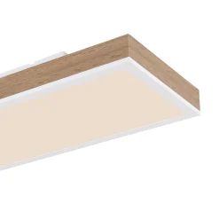 LED-kattovalaisin Doro, pituus 80 cm, tumma puu, puu, CCT