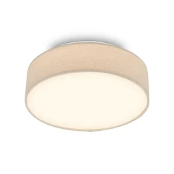 LED-kattovalaisin Duck, beige, halkaisija 30 cm, tekstiili, 3000 K