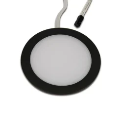 LED-kattovalaisin DYNAMIC FAR 68, musta, Ø 7,5 cm 24 V