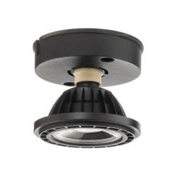 LED-kattovalaisin Fedler himmeästä lämpimään, musta