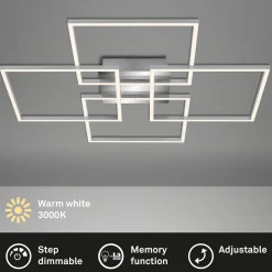 LED-kattovalaisin Frames, 4 neliötä, kääntyvä