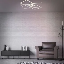 LED-kattovalaisin Frames, 4 neliötä, kääntyvä