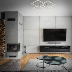 LED-kattovalaisin Frames, 4 neliötä, kääntyvä