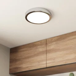 LED kattovalaisin Fueva 5 IP44 3000K kromi Ø21cm Ø21cm