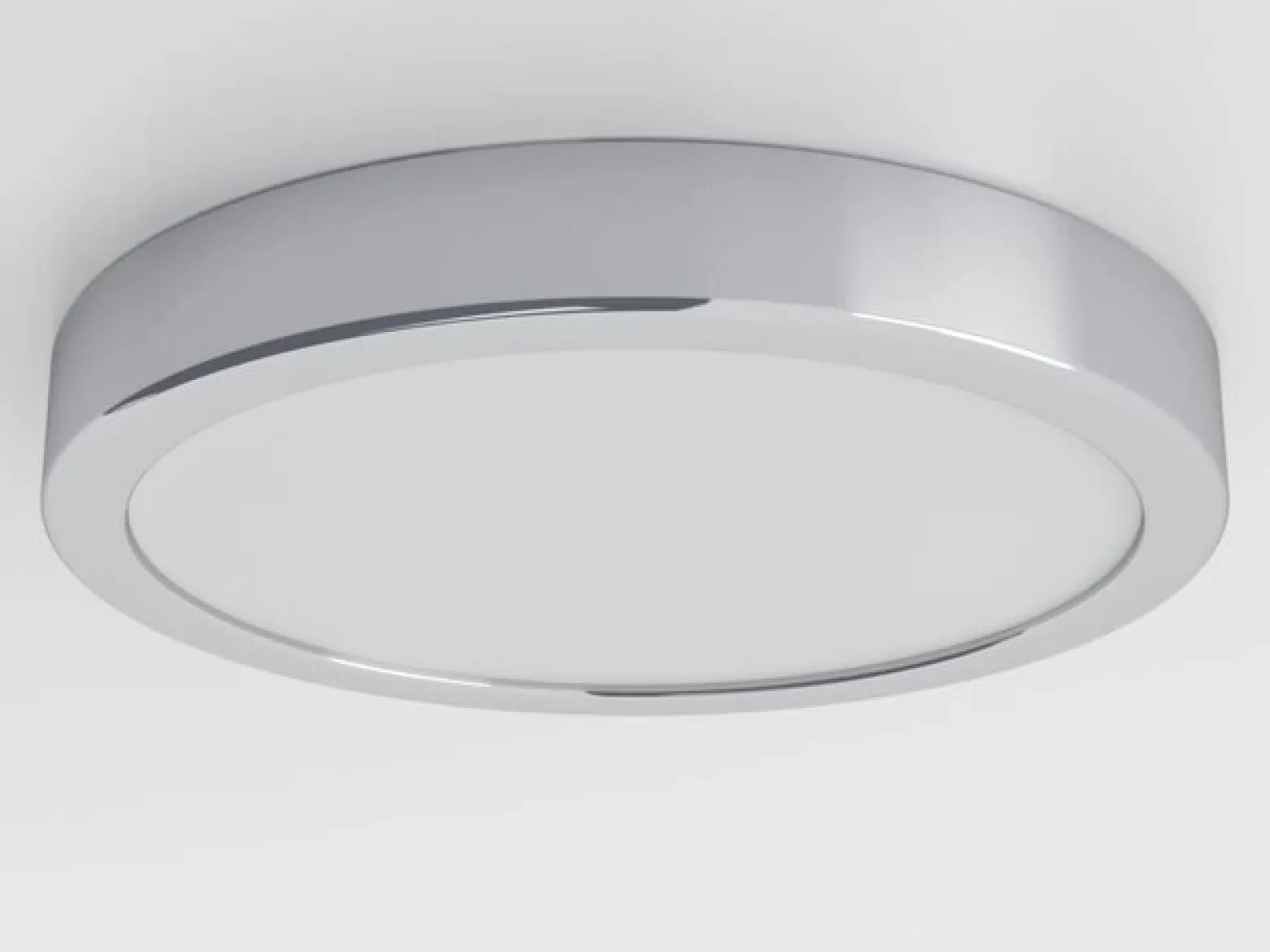 LED kattovalaisin Fueva 5 IP44 3000K kromi Ø21cm Ø21cm
