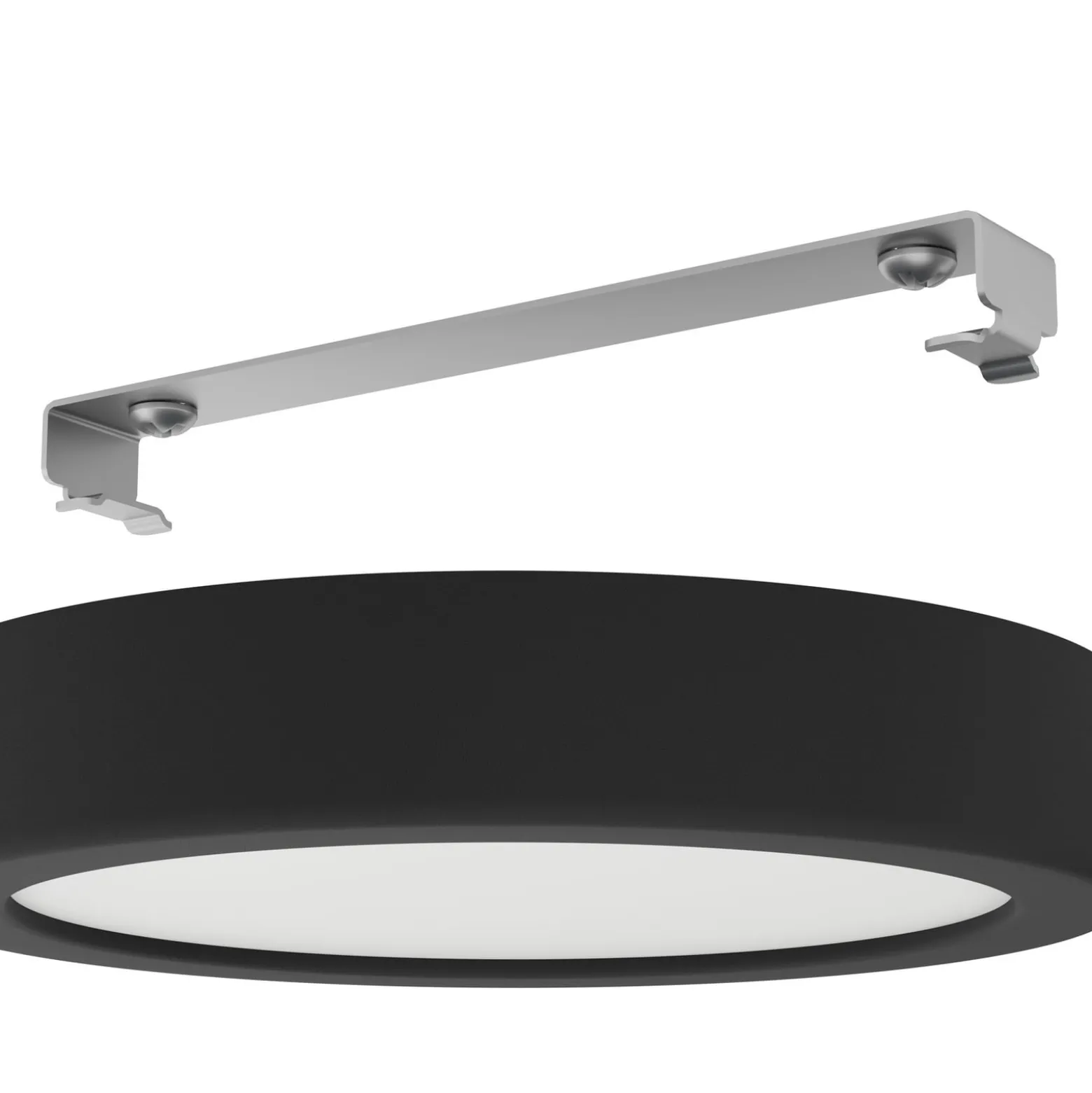 LED kattovalaisin Fueva 5 IP44 3000K musta Ø16cm Ø16cm