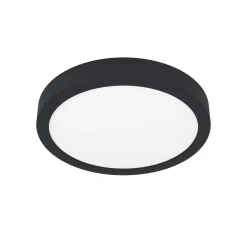 LED kattovalaisin Fueva 5 IP44 3000K musta Ø21cm Ø21cm