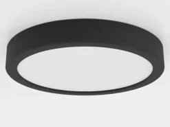 LED kattovalaisin Fueva 5 IP44 3000K musta Ø21cm Ø21cm