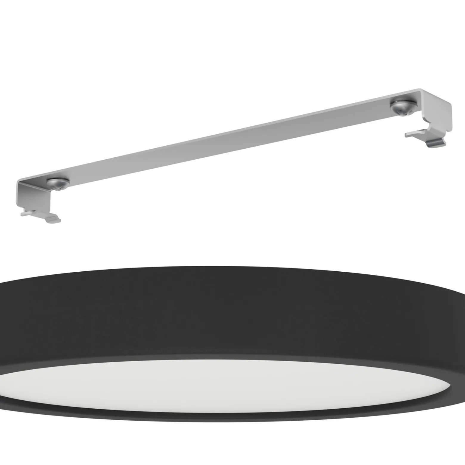 LED kattovalaisin Fueva 5 IP44 3000K musta Ø21cm Ø21cm