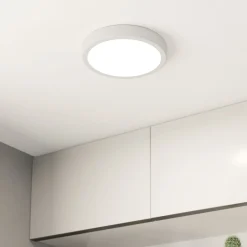 LED kattovalaisin Fueva 5 IP44 3000K valkoinen Ø21cm
