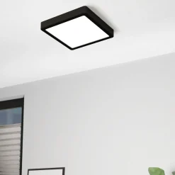 LED kattovalaisin Fueva 5, IP20 musta 21x21cm