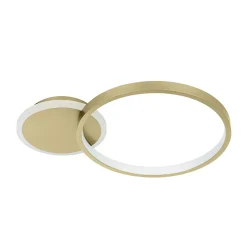 LED-kattovalaisin Gafares, kultainen, alumiini, 41 cm, kaukosäädin CCT