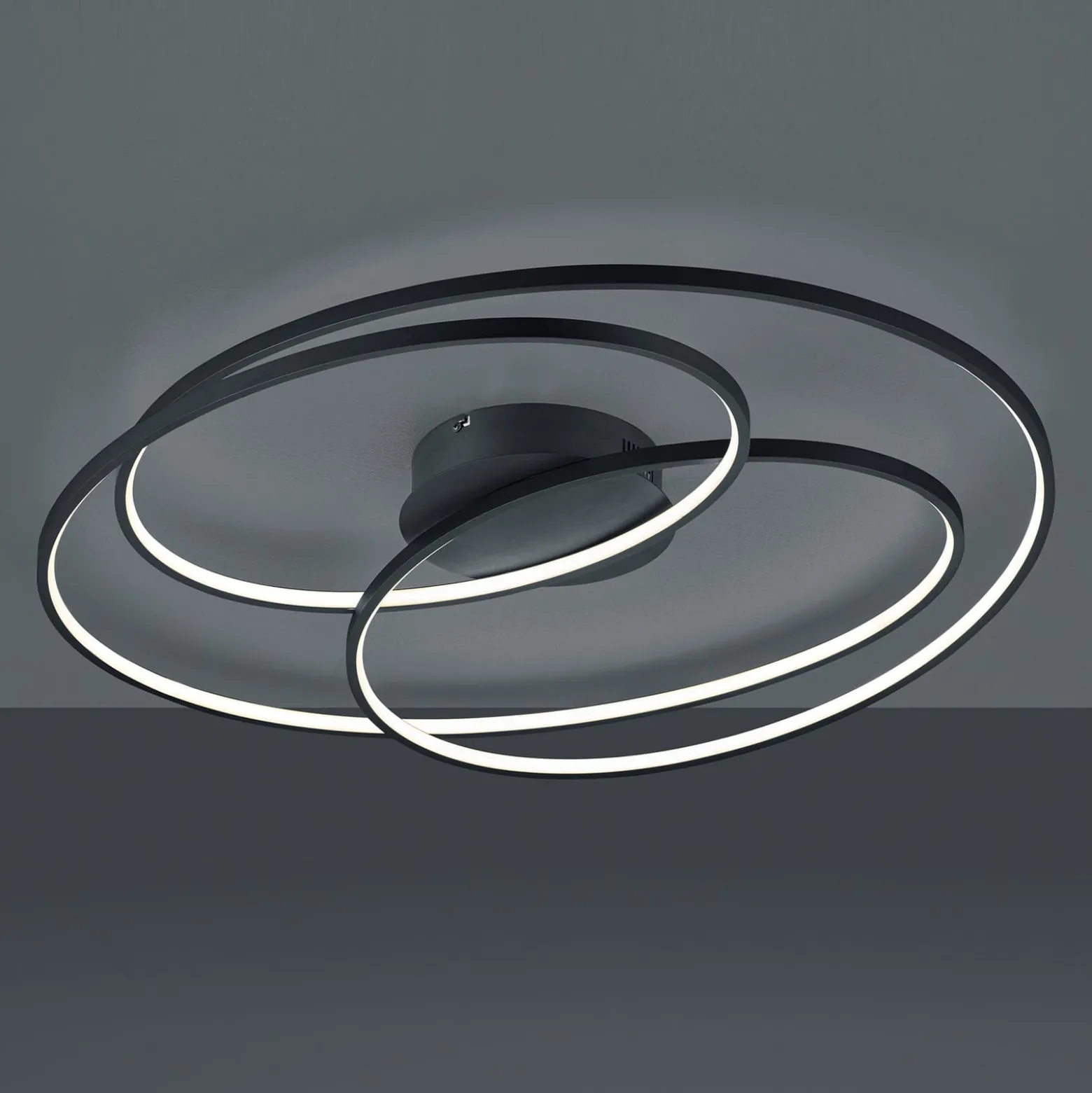 LED-kattovalaisin Gale, 80 cm, matta musta