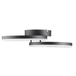 LED-kattovalaisin Giotto, 2-lamppuinen musta