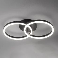 LED-kattovalaisin Giotto, 2-lamppuinen musta