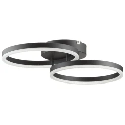 LED-kattovalaisin Giotto, 2-lamppuinen musta