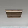 LED-kattovalaisin Hayden, pituus 45 cm, musta/tumma puu