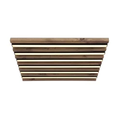 LED-kattovalaisin Hayden, pituus 45 cm, musta/tumma puu