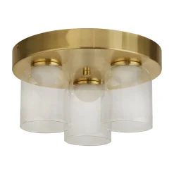 LED-kattovalaisin Highball, messinginvärinen, IP44, lasi