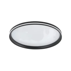 LED-kattovalaisin Isy, musta, Ø 55 cm, metalli, CCT, himmennettävä